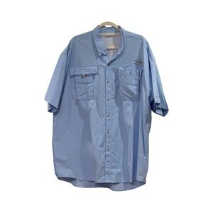 Columbia Men's Sky Blue Casual Button Down Shirt